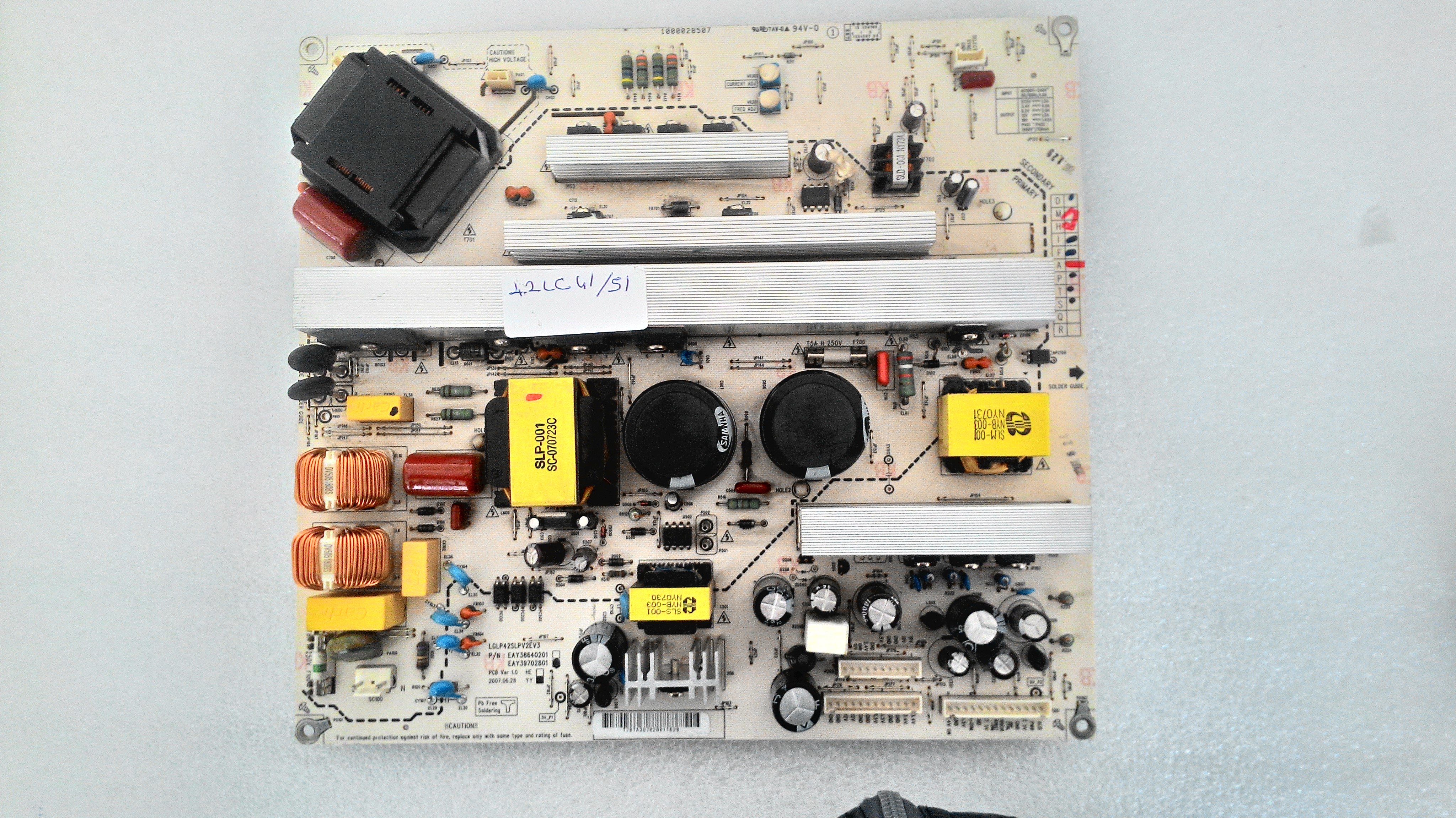 LG TV 42PC41 POWER BOARD